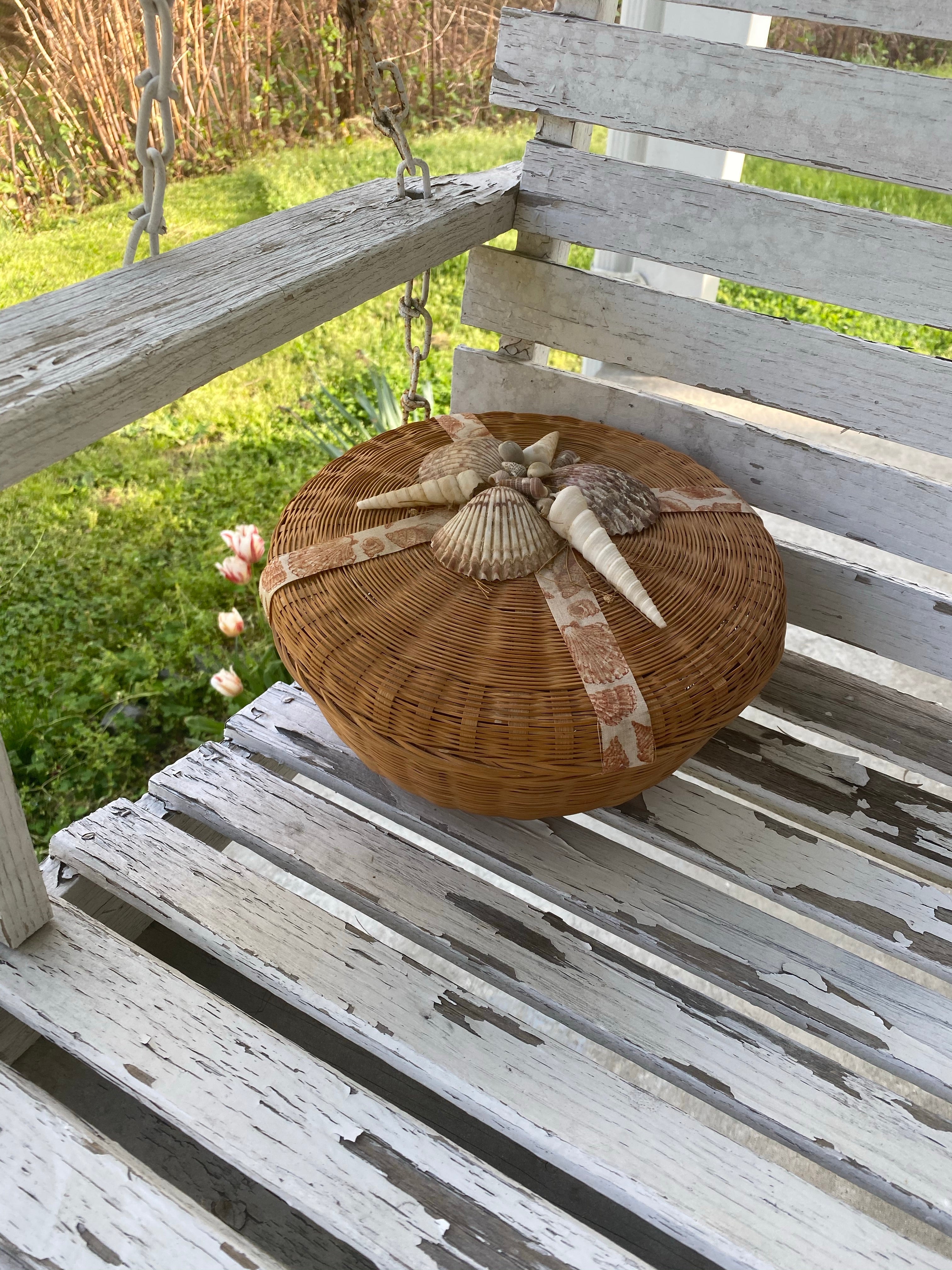 Seashell Basket with Lid – Magasin Bon-Bon